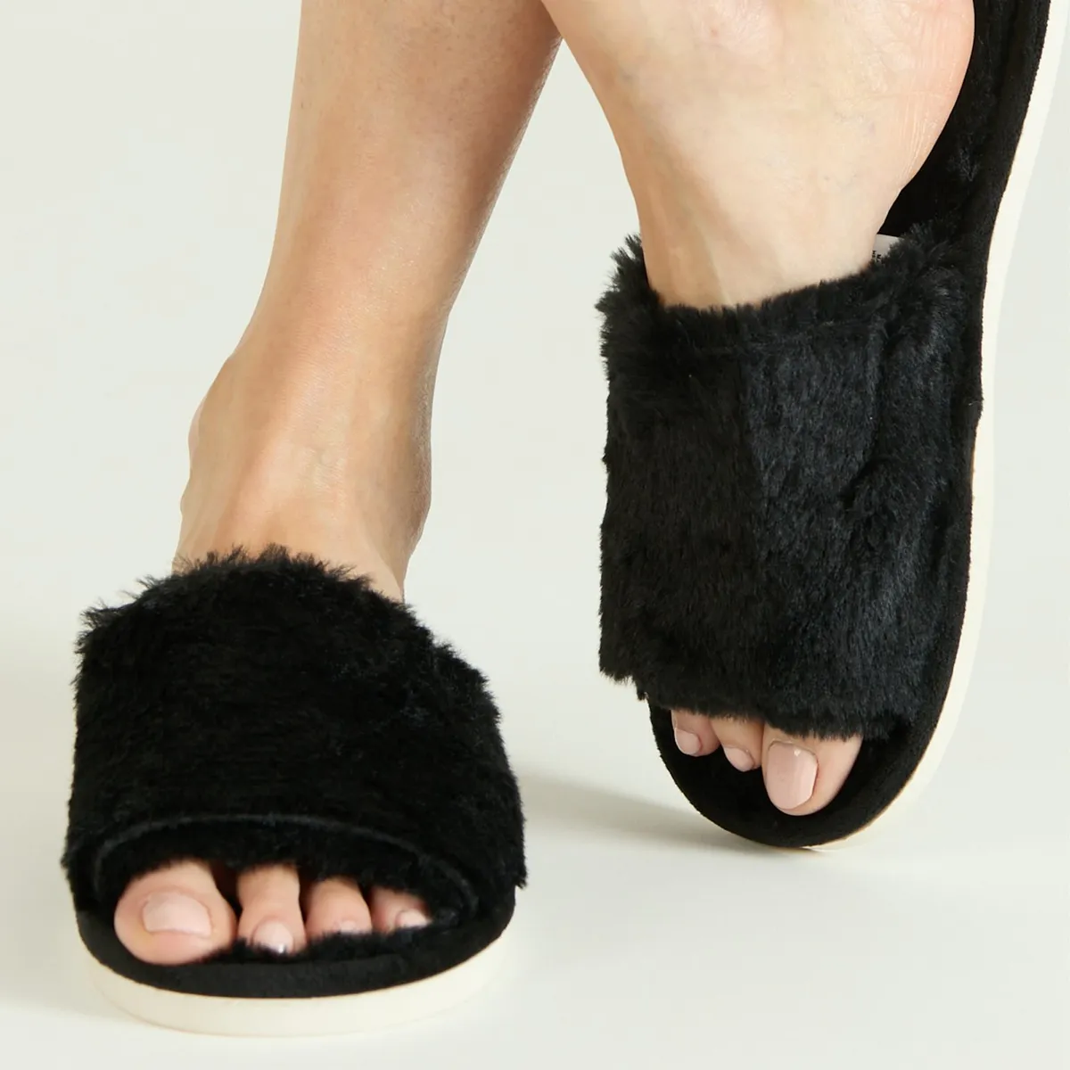 BARBIZON - Pantufla de Mujer Zapatilla Cozy Negro