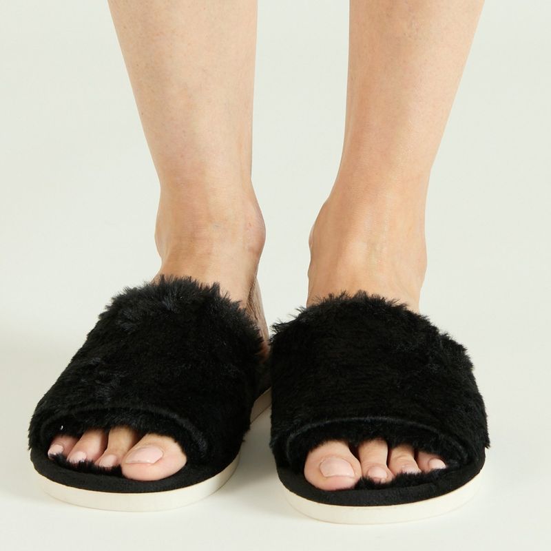 BARBIZON - Pantufla de Mujer Zapatilla Cozy Negro