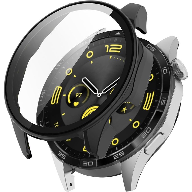 GENERICO - Protector Con Vidrio Para Huawei Watch Gt4 46mm Negro