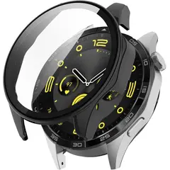 GENERICO - Protector Con Vidrio Para Huawei Watch Gt4 46mm Negro