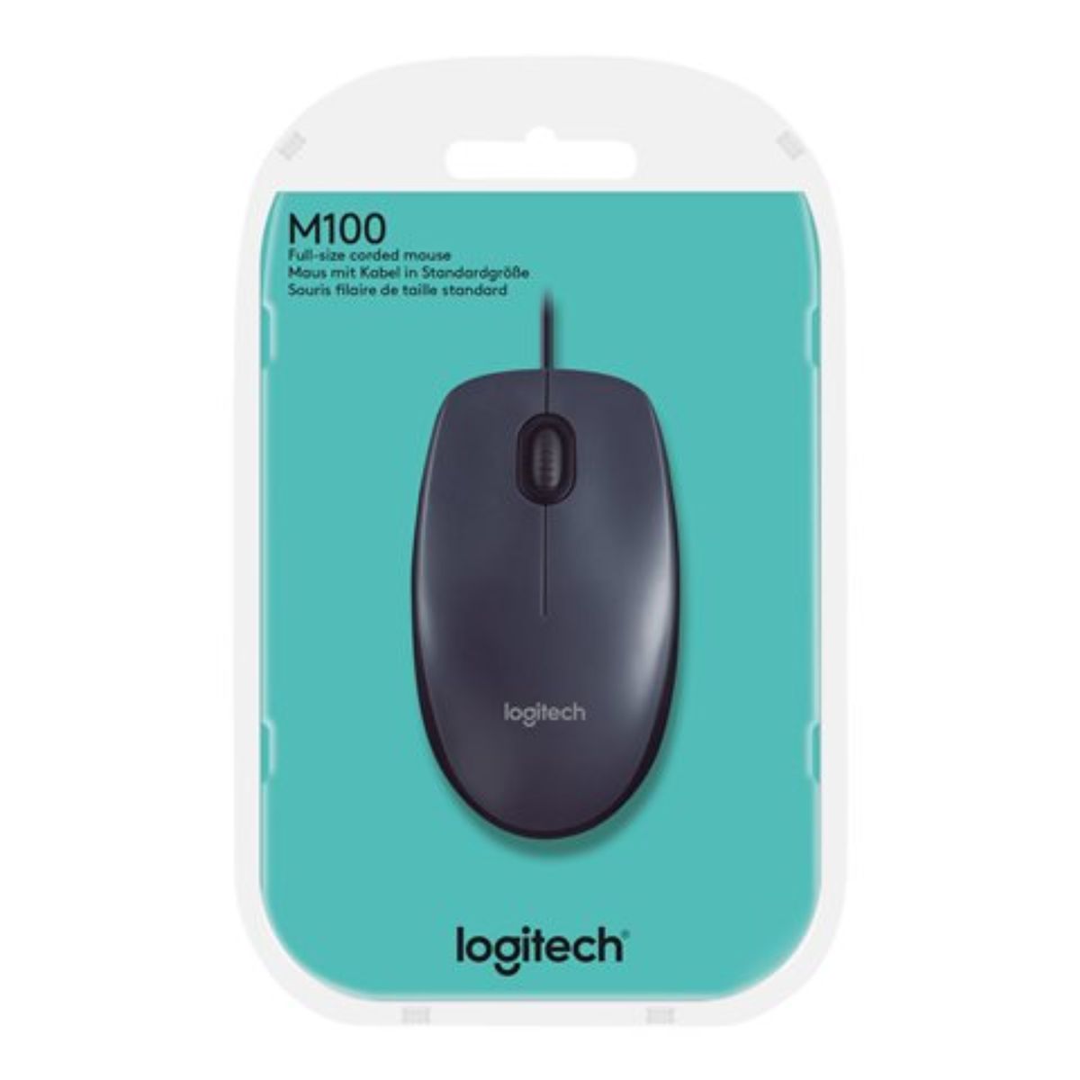 LOGITECH - Mouse Logitech M100 USB Gris