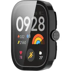 GENERICO - Protector Carcasa Con Vidrio Para Xiaomi Redmi Watch 4 Negro