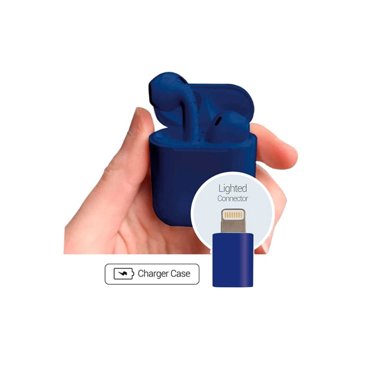 MLAB - Audífonos Bluetooth Air Charge Touch Azul Mlab 8916 In-Ear MLAB