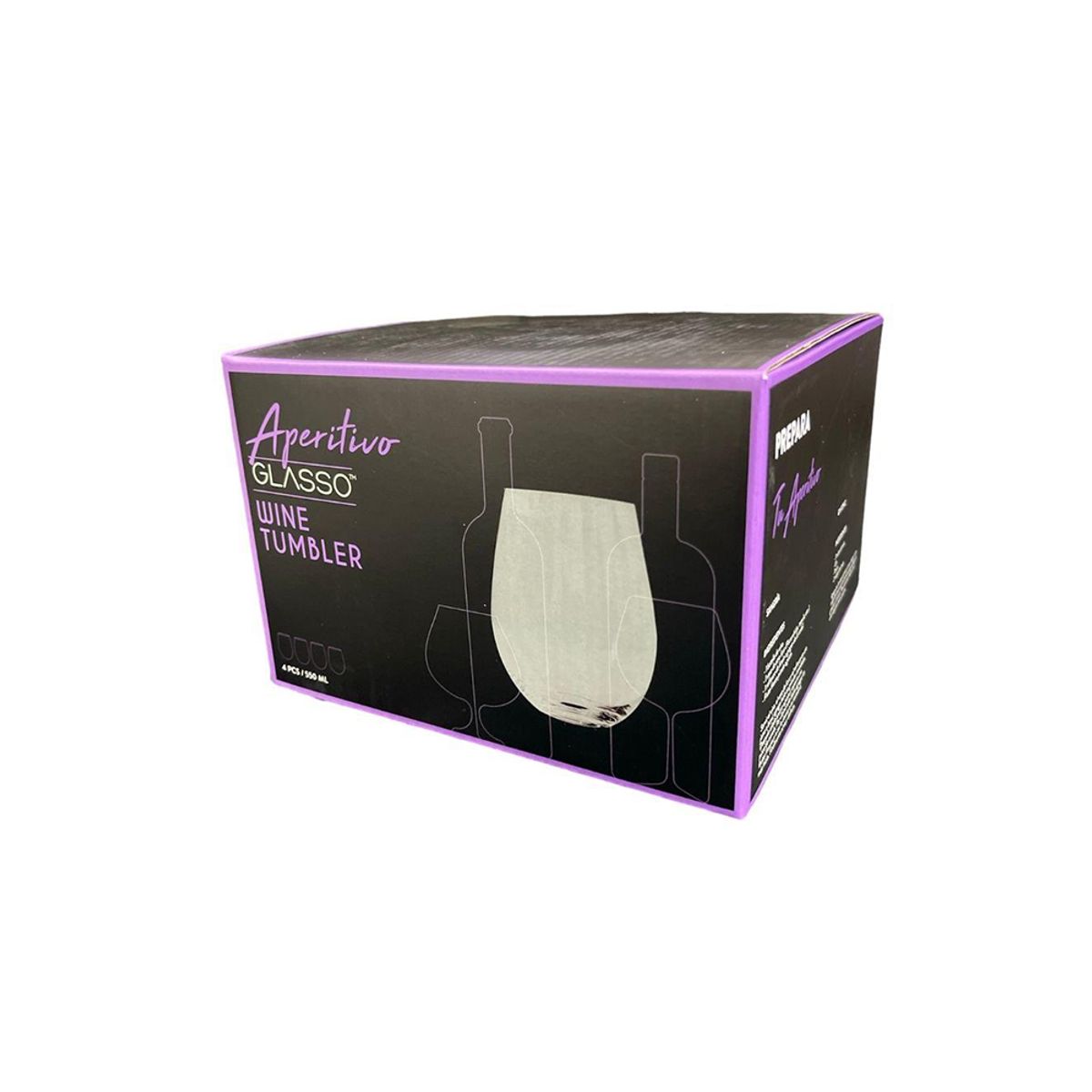 GLASSO - Set 4 Vasos Glasso Aperitivo 550ml TUMBLER