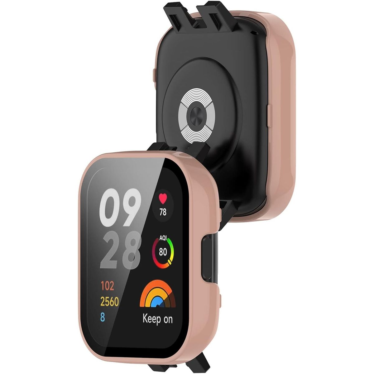 GENERICO - Protector Carcasa Vidrio Para Redmi Watch 3 Active Rosado