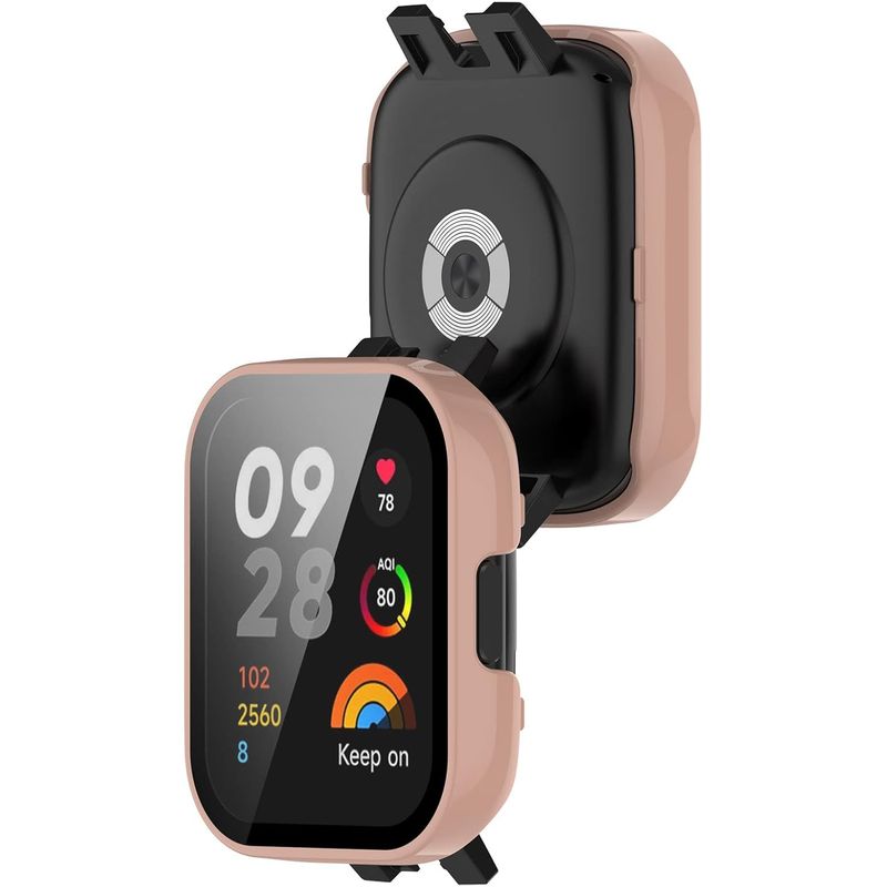 GENERICO - Protector Carcasa Vidrio Para Redmi Watch 3 Active Rosado