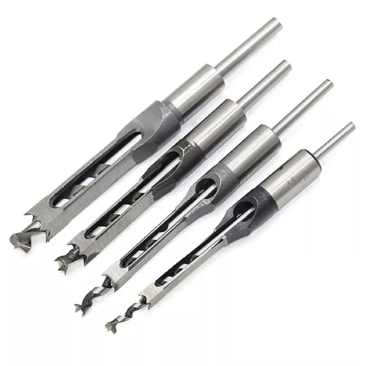 GENERICO - Broca Para Agujeros Cuadrados 4pcs Hss 18, 19, 20 Y 25 mm