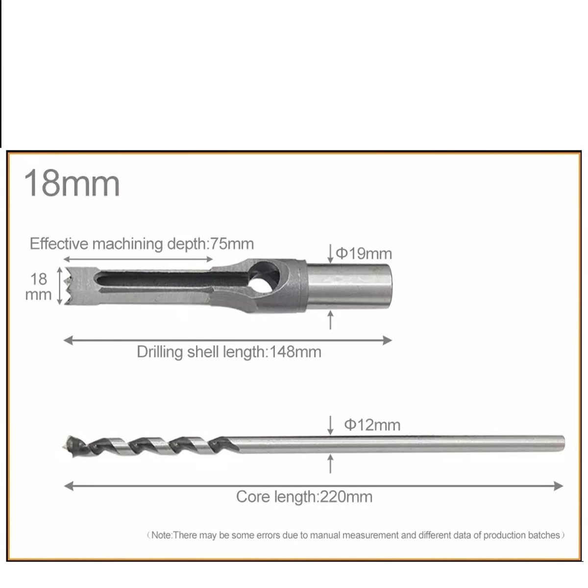 GENERICO - Broca Para Agujeros Cuadrados Hss 18mm