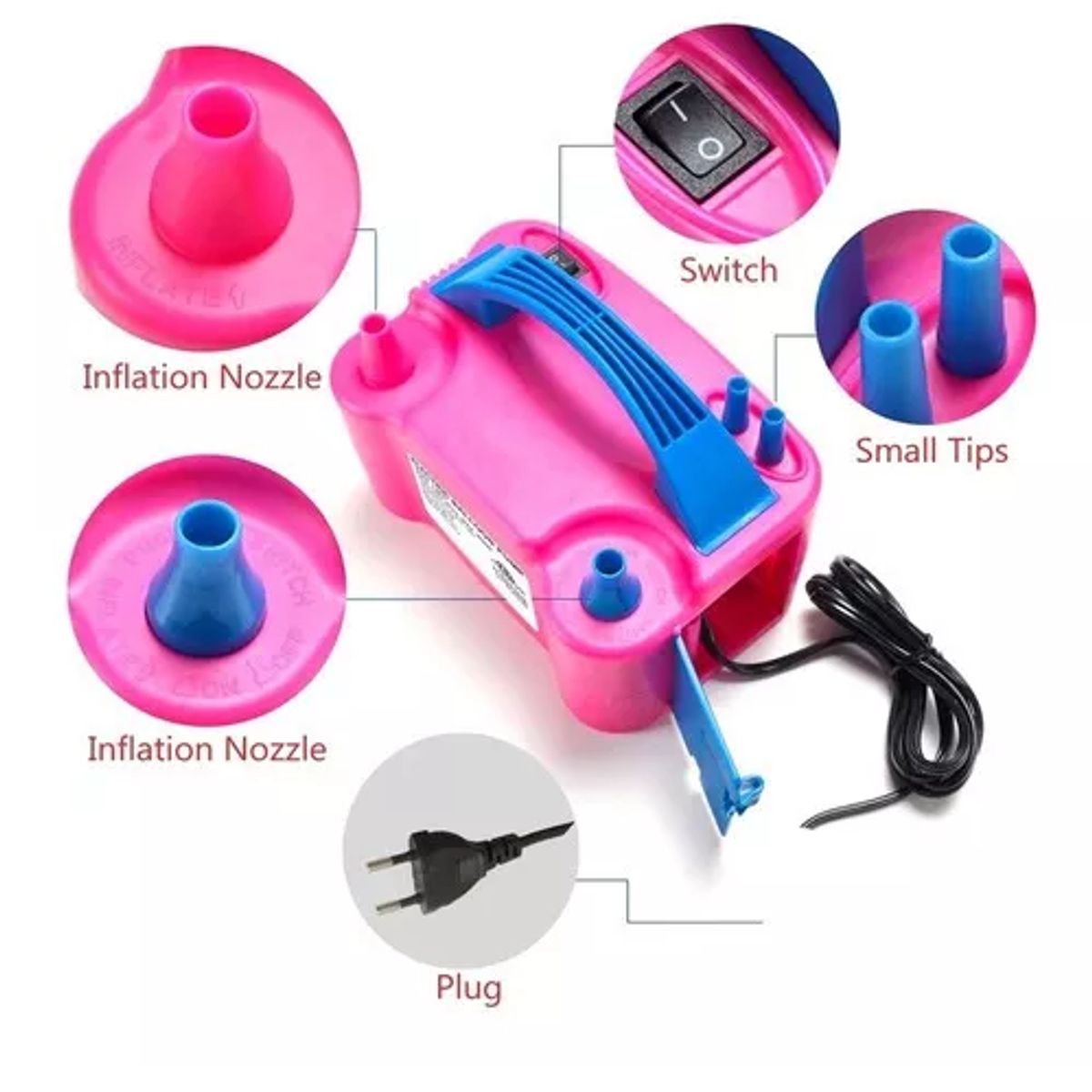 GENERICO - OEM 2 Inyectores 220V rosa