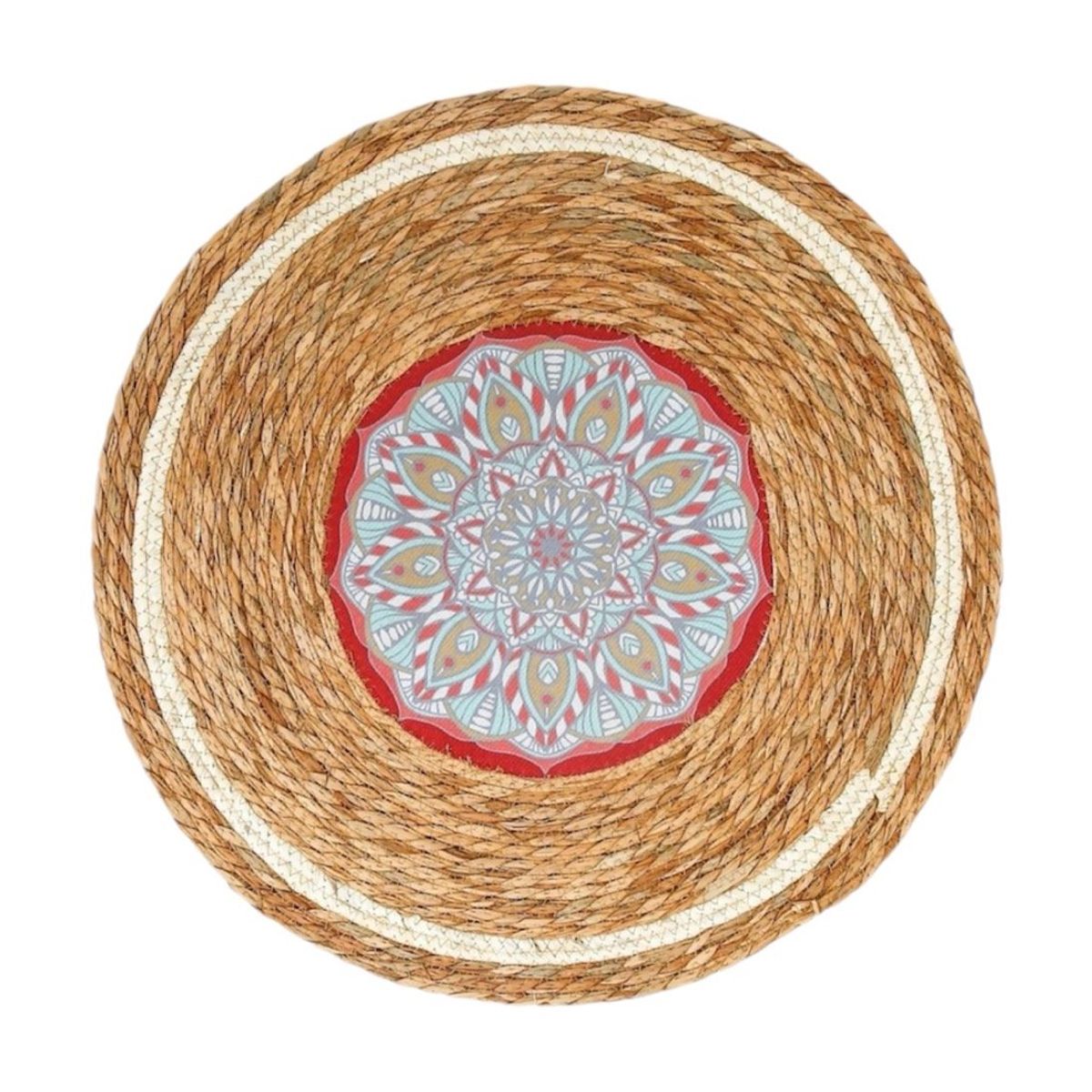 GENERICO - Alfombra Yute Redonda 60x60cm