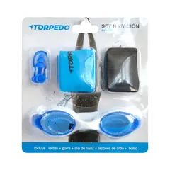 TORPEDO - Set de natación adulto azul