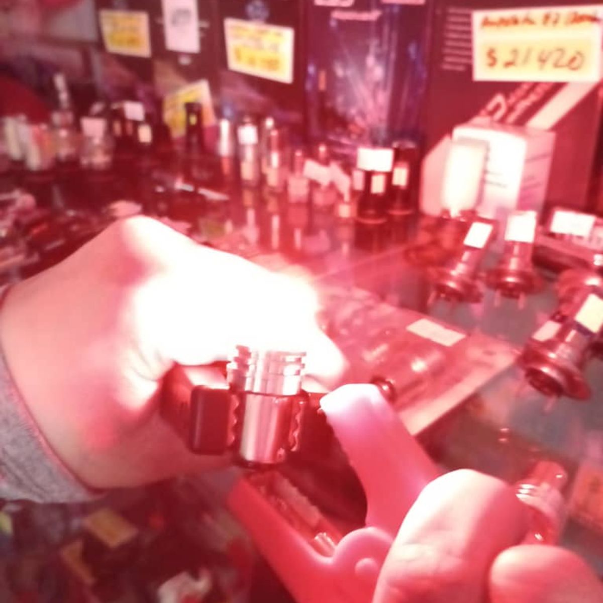 GENERICO - Par Ampolletas Led doble contacto estroboscopica roja