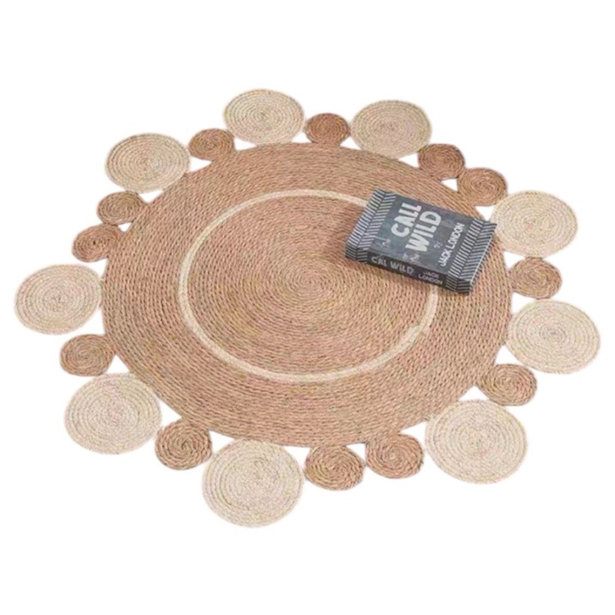 GENERICO - Alfombra Yute Redonda 100x100cm