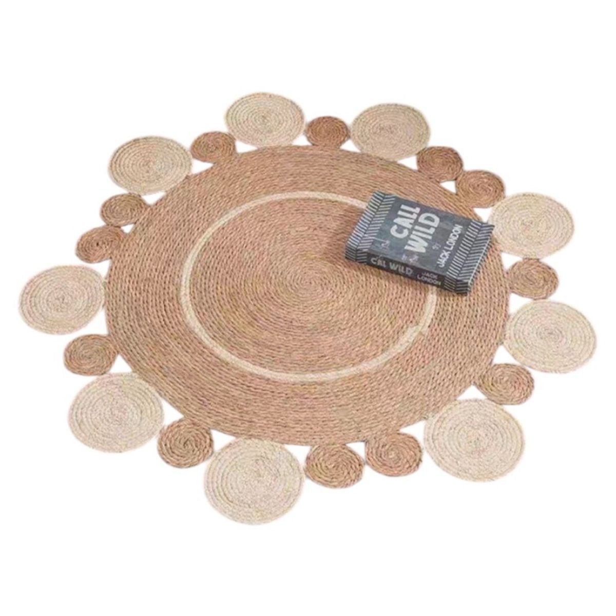 GENERICO - Alfombra Yute Redonda 100x100cm