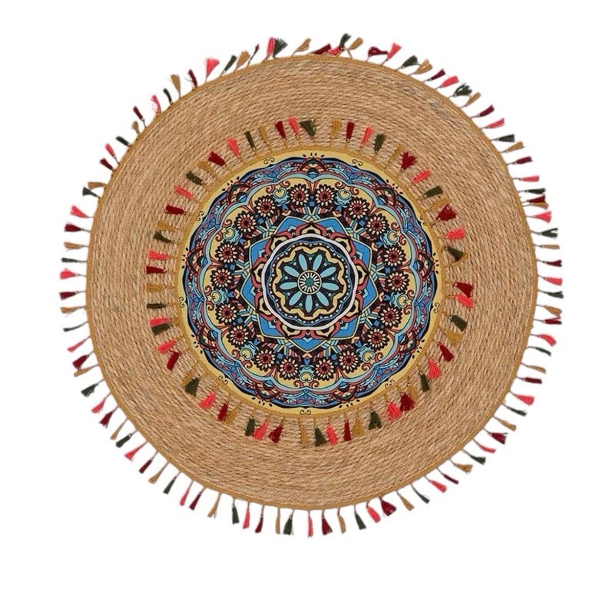 GENERICO - Alfombra Yute Redonda 120x120cm