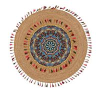 Alfombra Yute Redonda 120x120cm