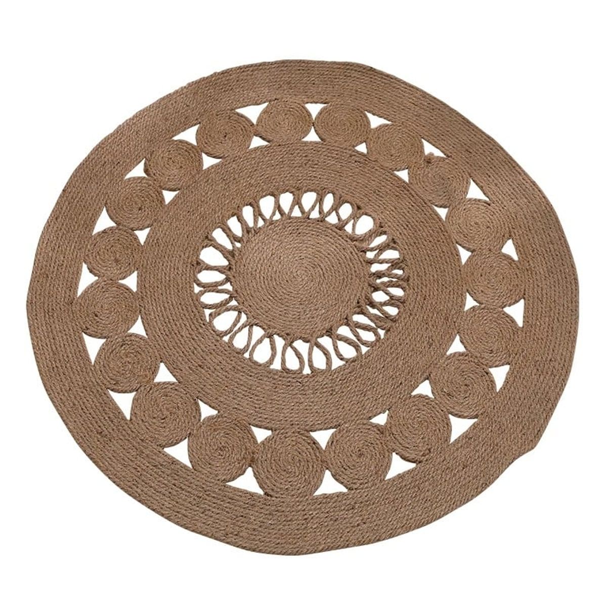 GENERICO - Alfombra Yute Redonda 80x80cm