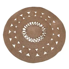 GENERICO - Alfombra Yute Redonda 80x80cm