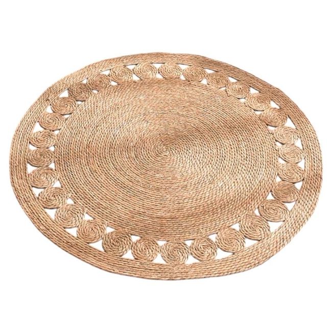 GENERICO - Alfombra Yute Redonda 80x80cm