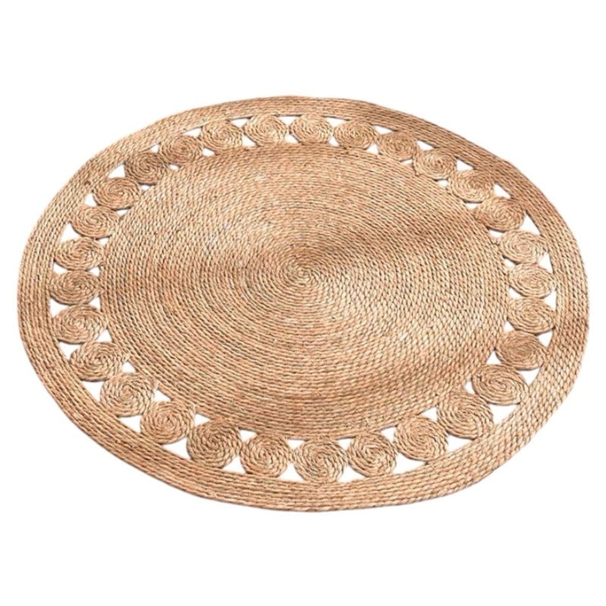 GENERICO - Alfombra Yute Redonda 100x100cm