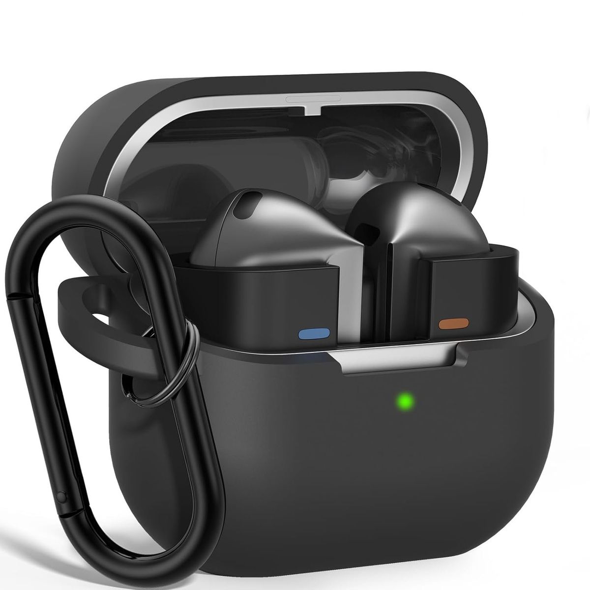 GENERICO - Carcasa Funda Para Galaxy Buds 3 / 3 Pro Silicona Negro