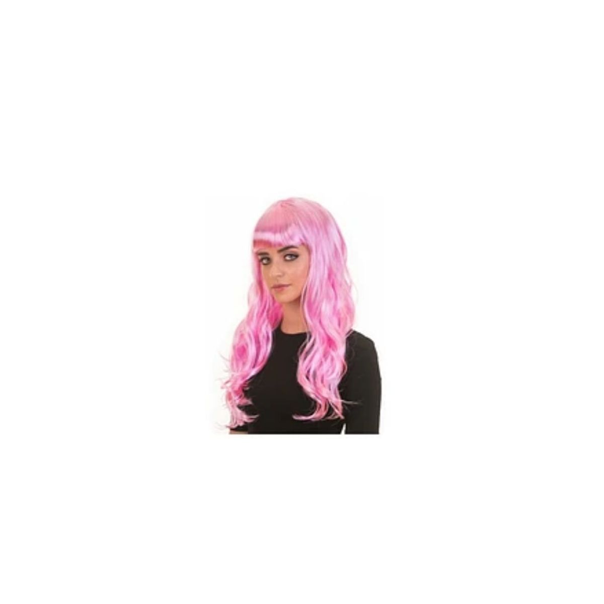GENERICO - Peluca Ondulada Rosa
