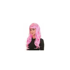 GENERICO - Peluca Ondulada Rosa