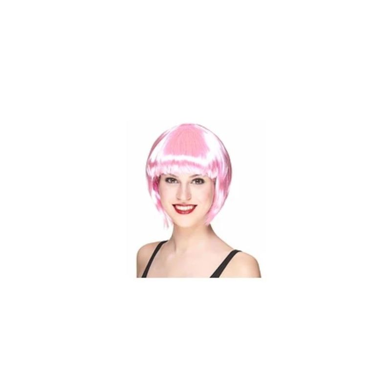 GENERICO - Peluca Corta Color Rosa