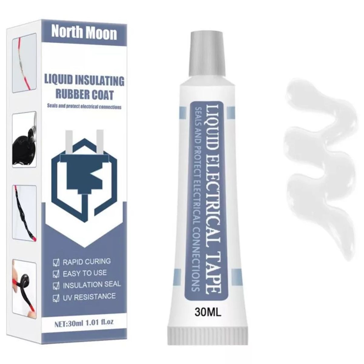 GENERICO - Huincha Aisladora Liquida 50 ml Secado Rápido Blanca