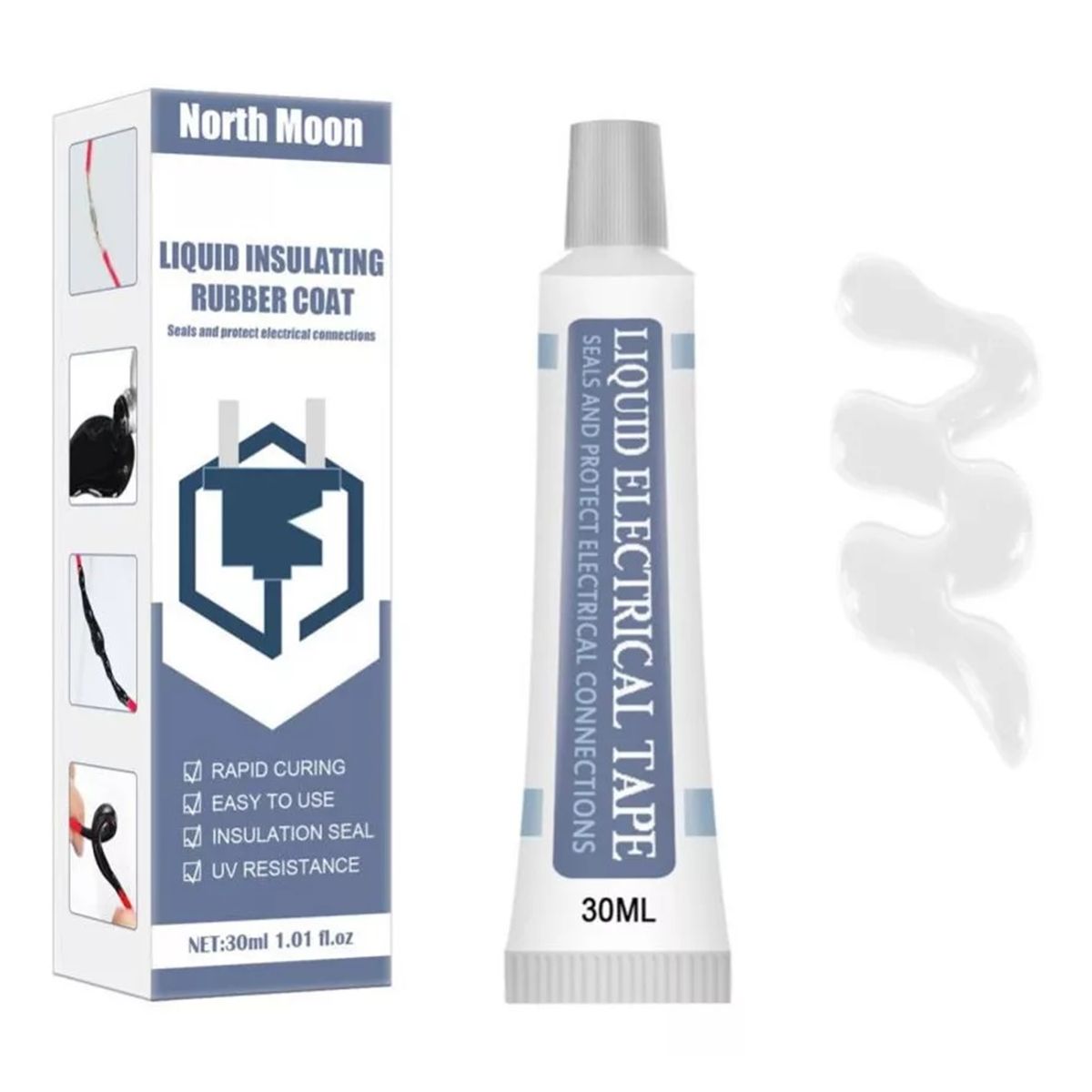 GENERICO - Huincha Aisladora Liquida 50 ml Secado Rápido Blanca