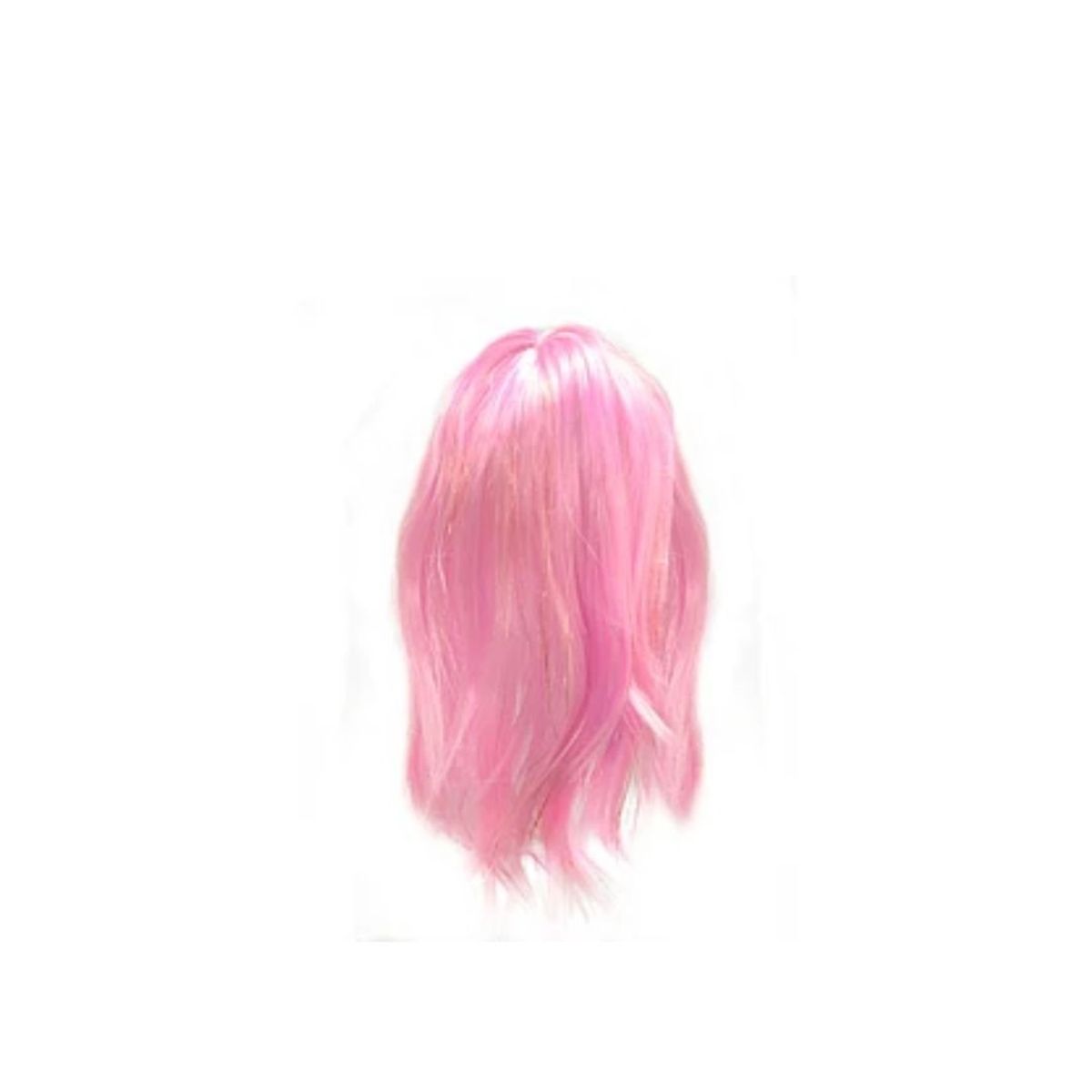 GENERICO - Peluca Rosa Con Reflejos