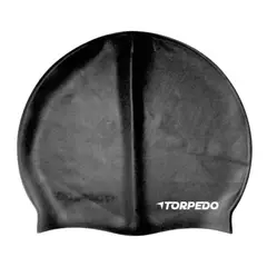 TORPEDO - Gorro de natación 100% silicona negro