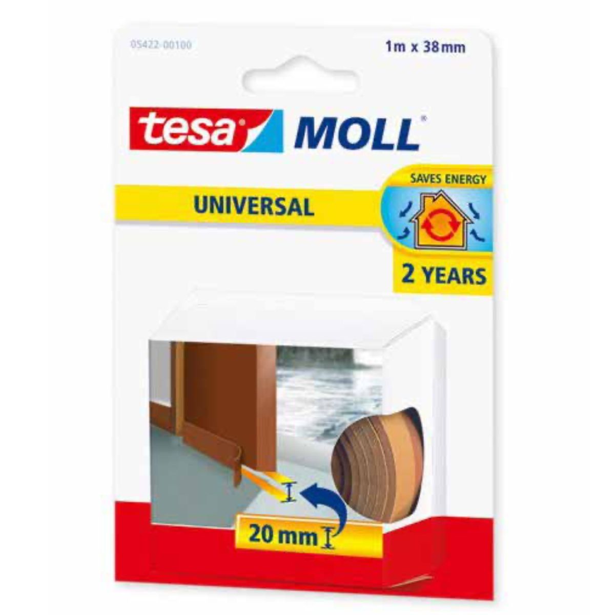 TESA - BURLETE FLEXIBLE CAFE 1MX38MM TESA MOLL