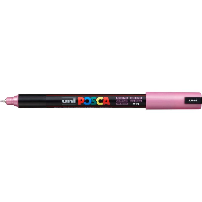 MITSUBISHI - Lapiz Posca Pc-1mr Rosa Metalico Punta Fina 07mm