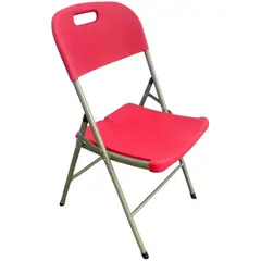GENERICO - Silla Plegable Resistente Impermeable Eventos Roja