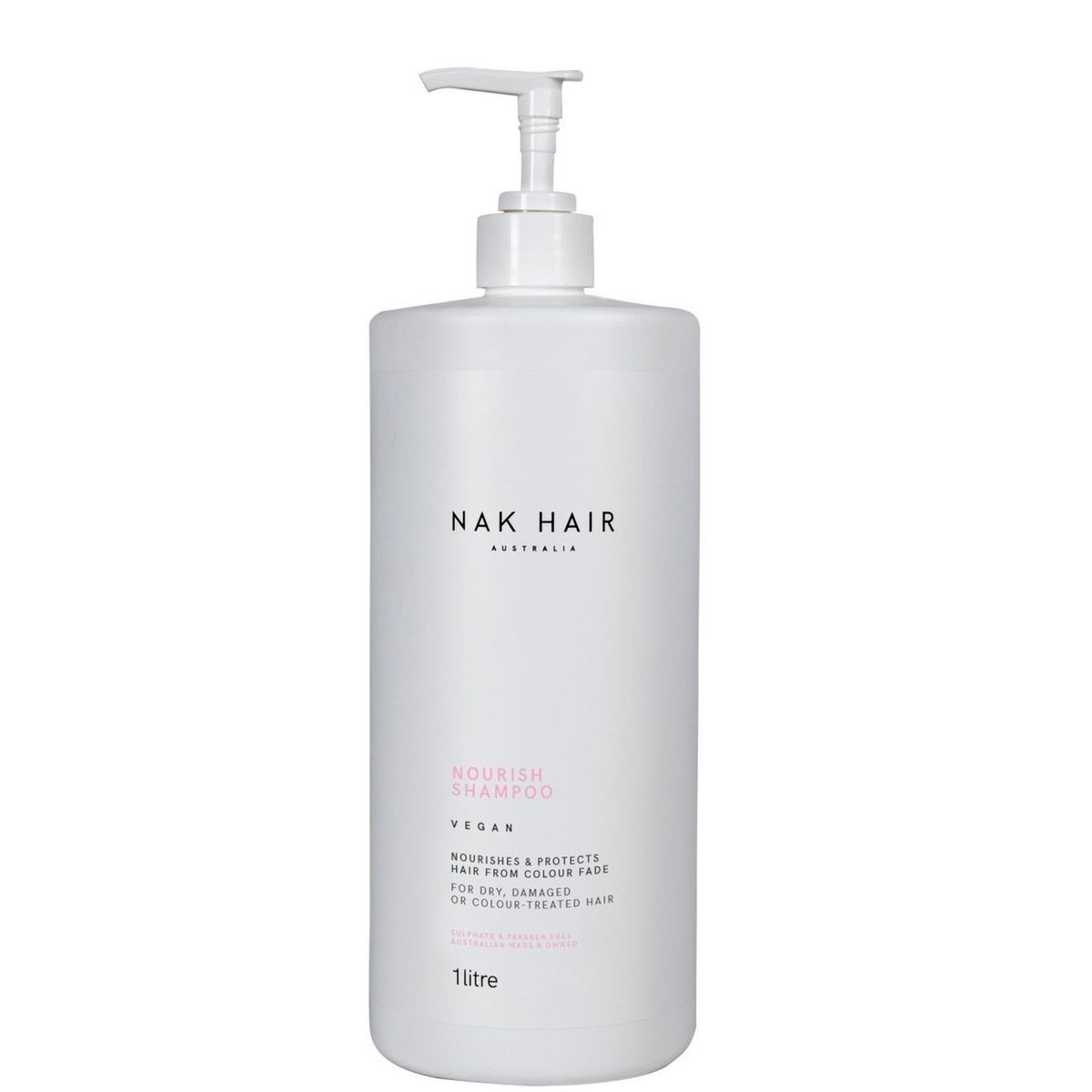 NAK HAIR AUSTRALIA - Shampoo Nourish 1Lt Nak Hair Australia