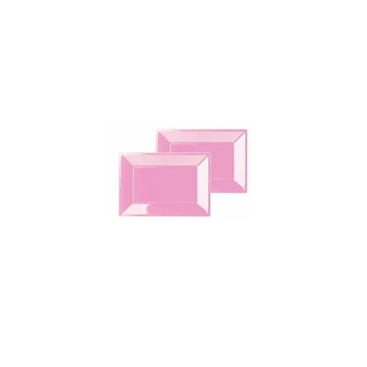GENERICO - Bandeja Rectangular 32x23cm Rosado