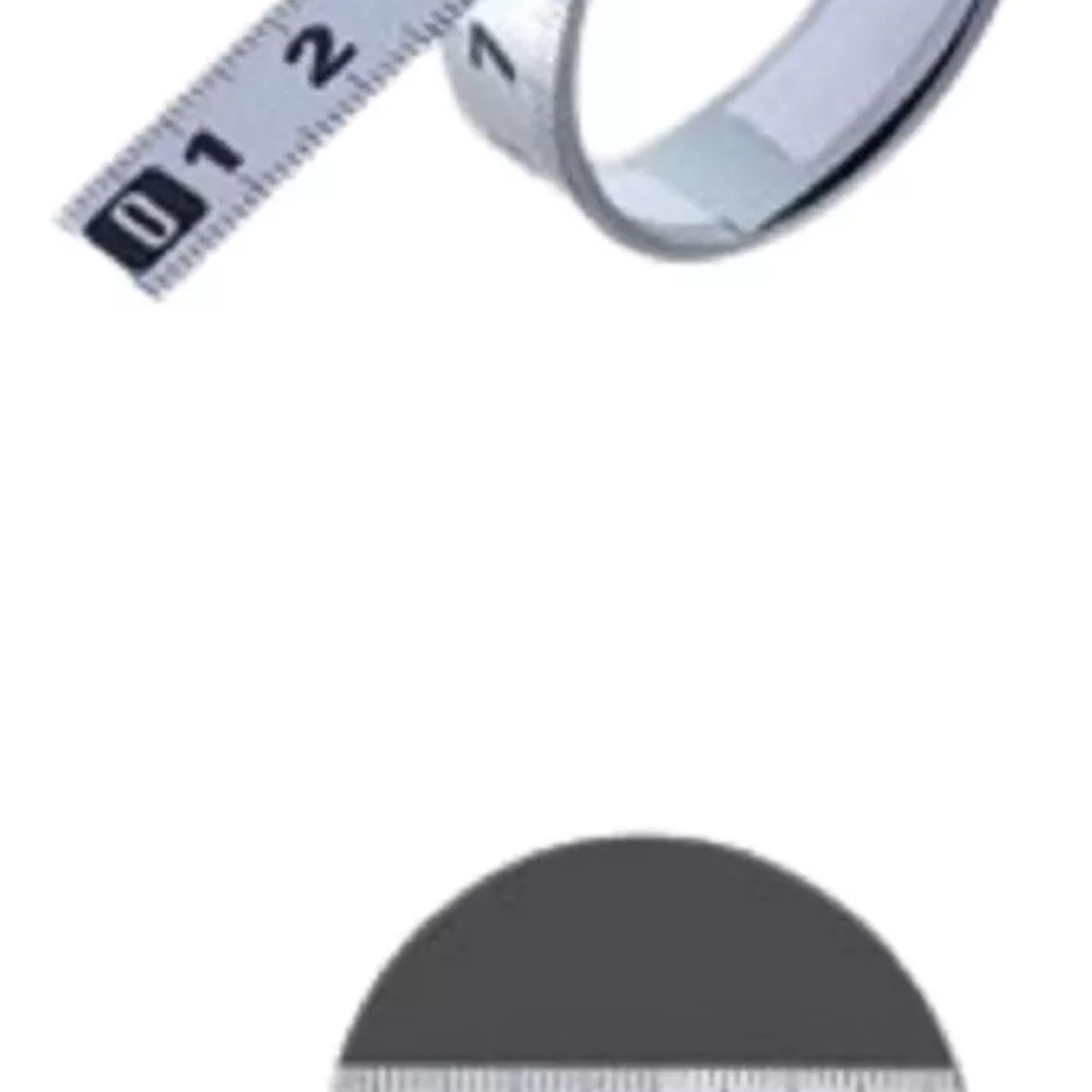 GENERICO - Cinta Métrica Adhesiva Metálica Izq Cero Der Largo 4 Mt