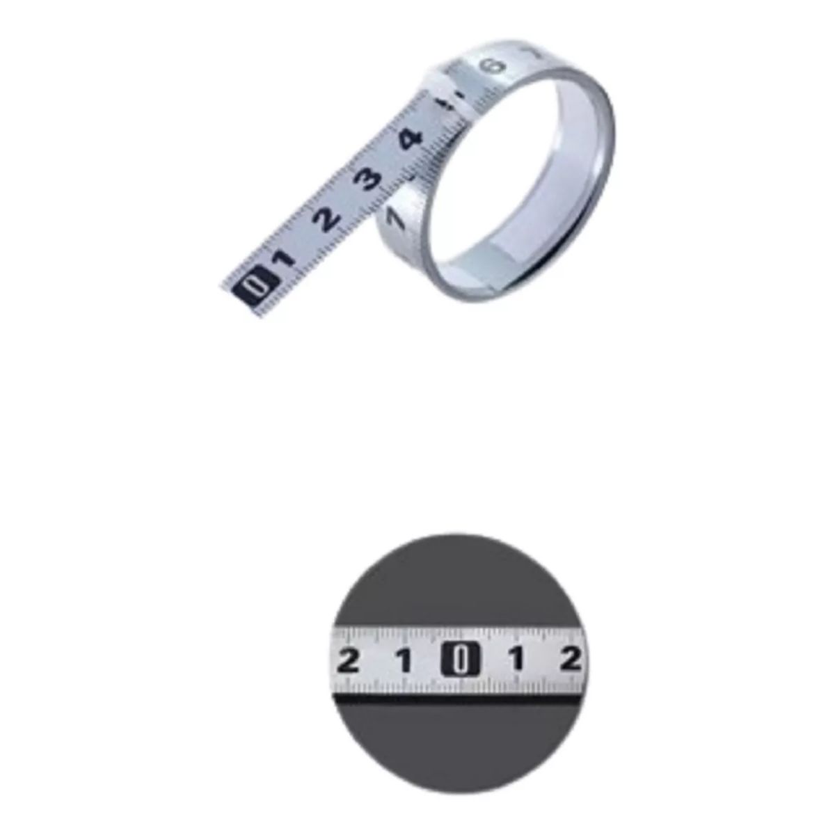 GENERICO - Cinta Métrica Adhesiva Metálica Izq Cero Der Largo 4 Mt