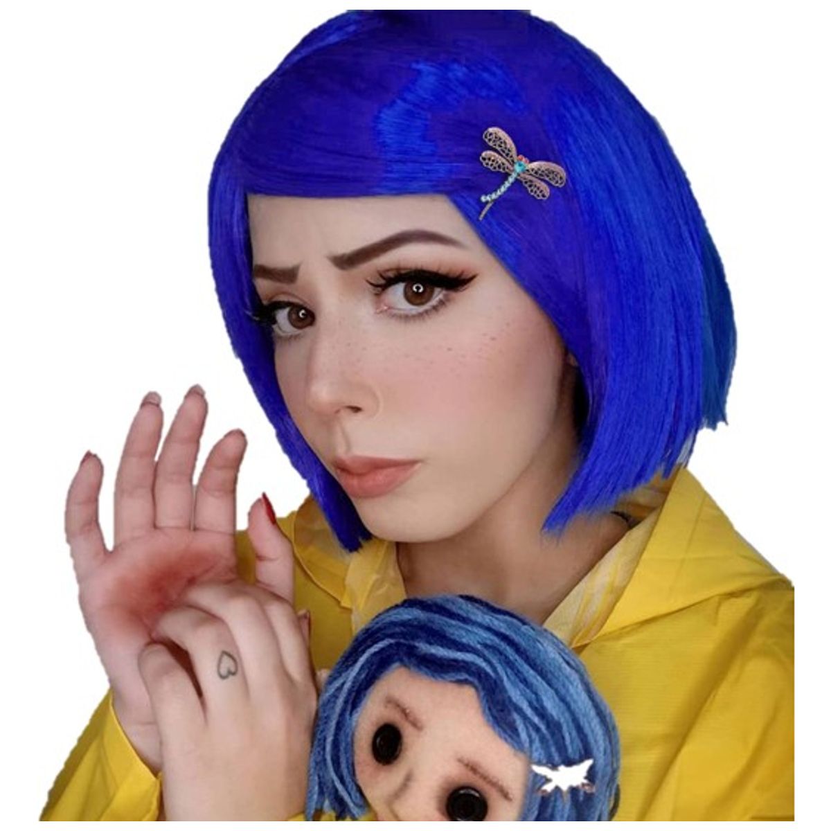 GENERICO - Disfraz De Coraline Fiestas Halloween Cosplay