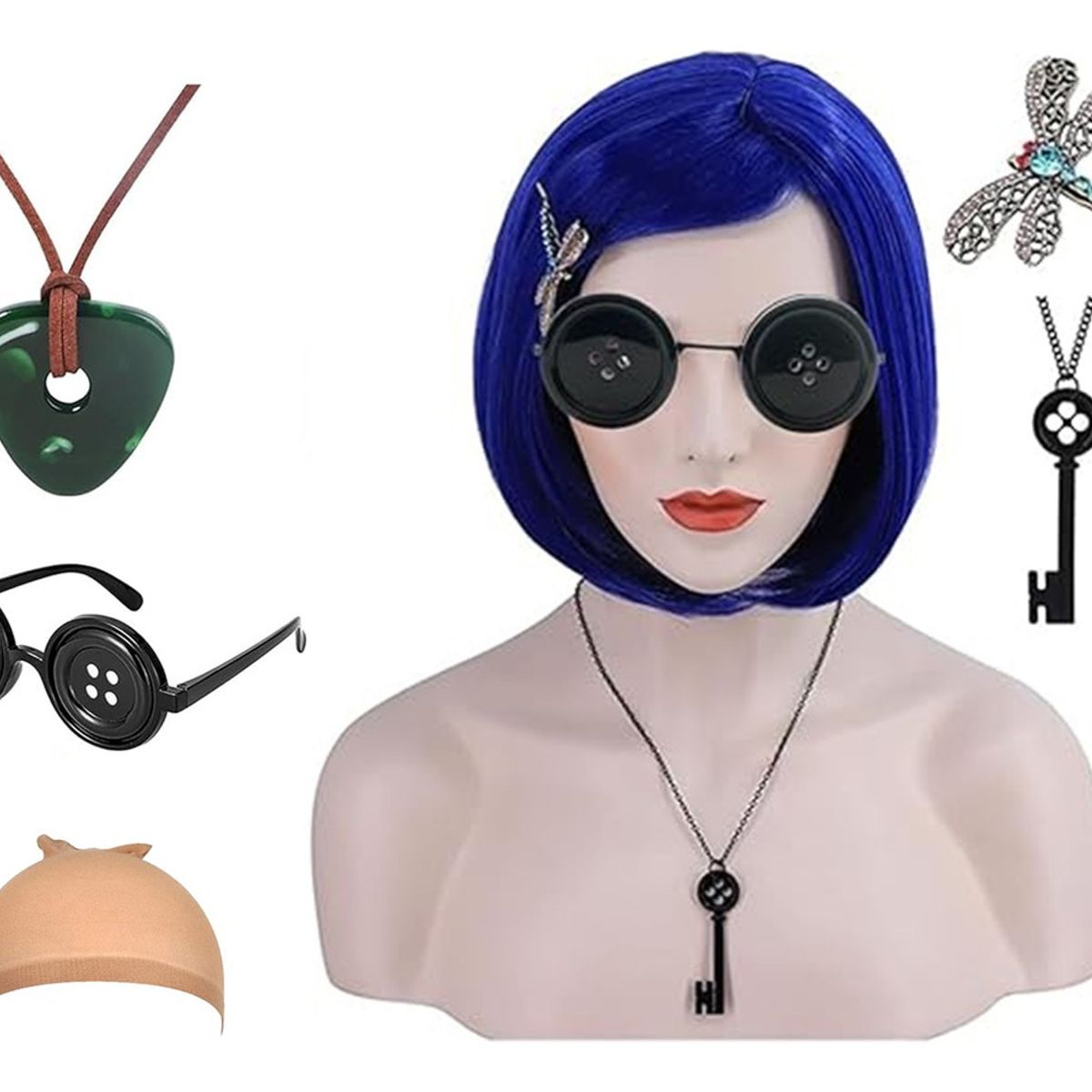 GENERICO - Disfraz De Coraline Fiestas Halloween Cosplay