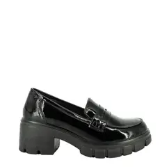 ALQUIMIA - Mocasin Mujer Negro Charol Murcia
