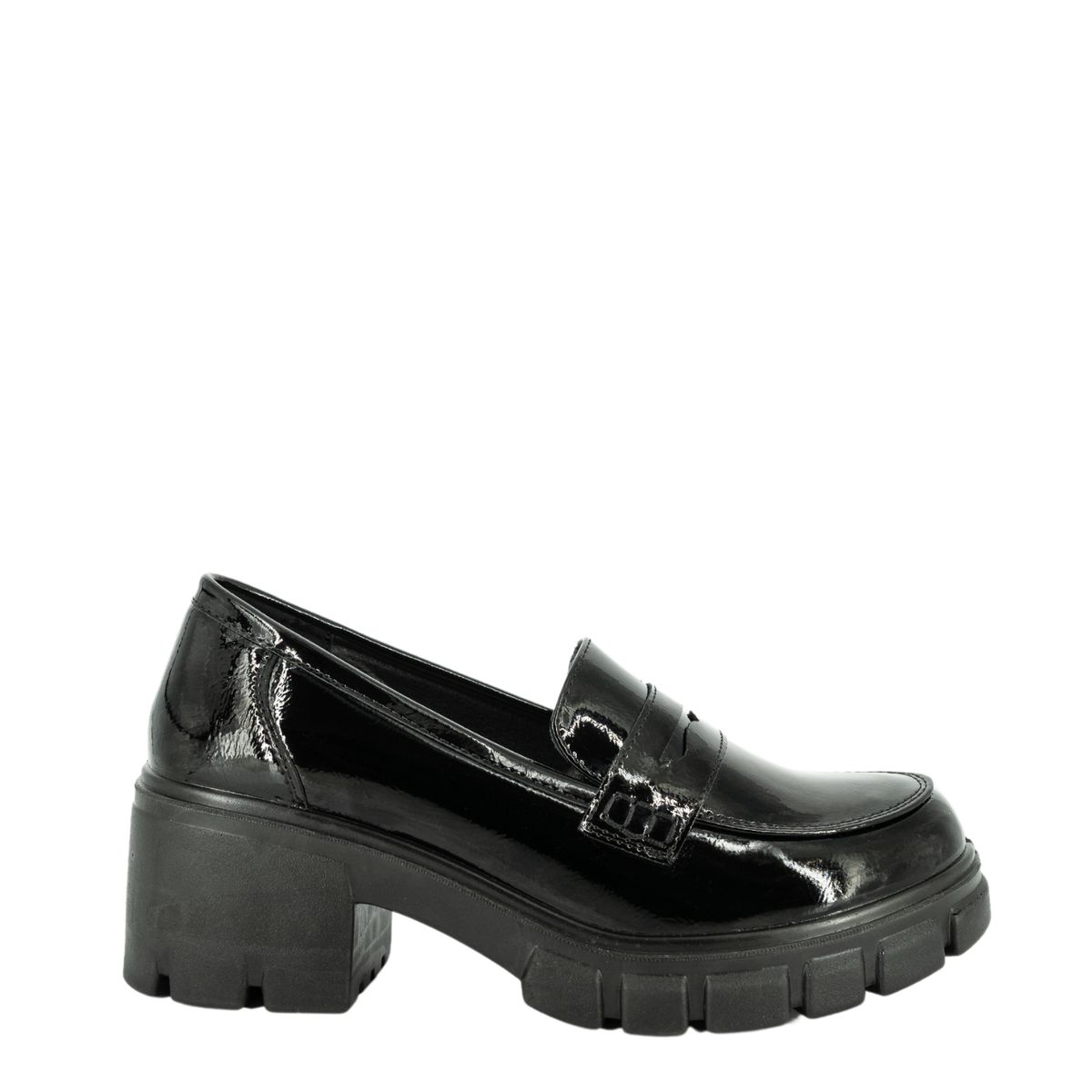 ALQUIMIA - Mocasin Mujer Negro Charol Murcia Alquimia