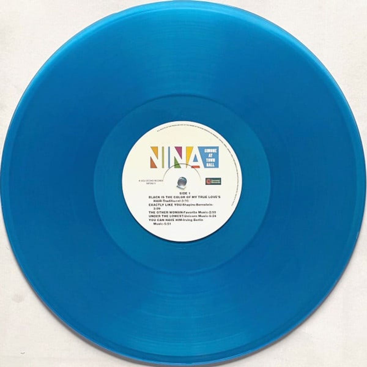 GRUPO LASER DISC - VINILO NINA SIMONE AT TOWN HALL BLUE VINYL 1LP