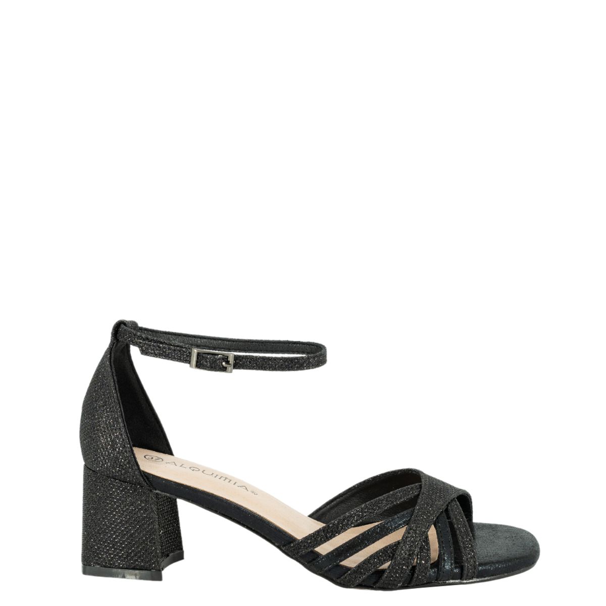 ALQUIMIA - Sandalia Mujer Negro Pilar Alquimia