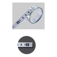 GENERICO - Cinta Métrica Adhesiva Metálica 0 Der A Izq Largo 3 Mt