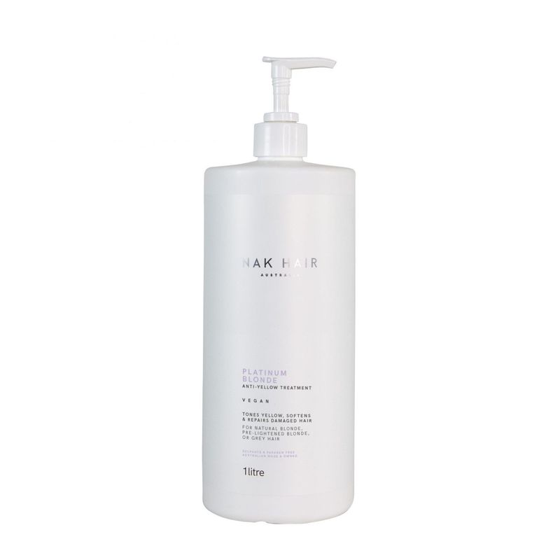 NAK HAIR AUSTRALIA - Tratamiento platinium blonde 1Lt Nak Hair Australia.-