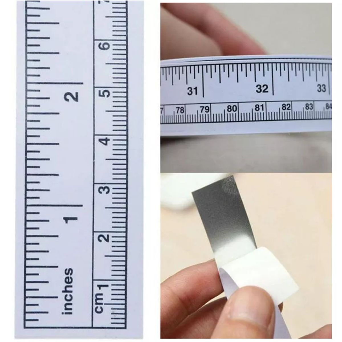 GENERICO - Cinta Metrica Adhesiva 45 Y 90 cm 18 Y 36 inches 2un