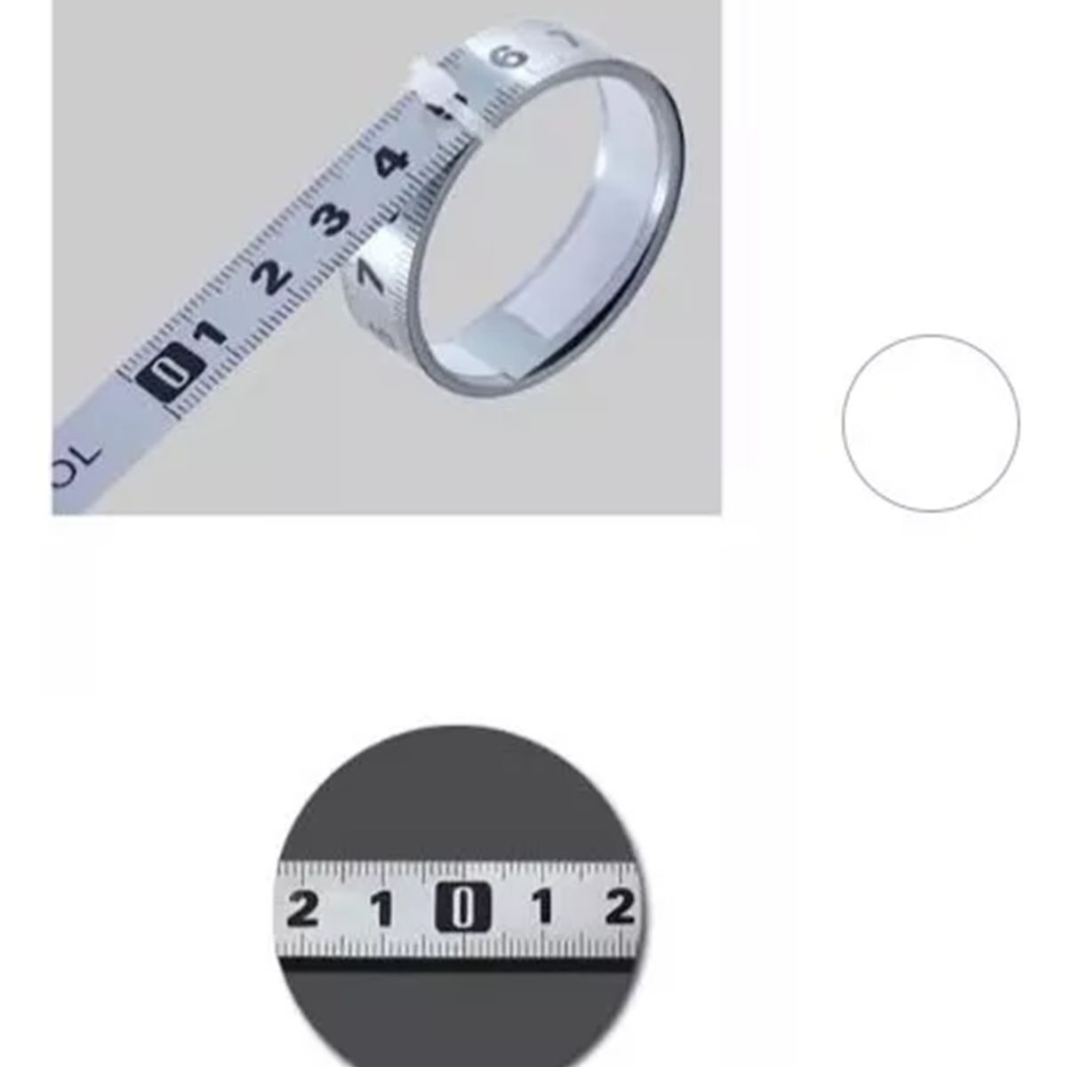 GENERICO - Cinta Métrica Adhesiva Metálica Izq Cero Der Largo 5 Mt