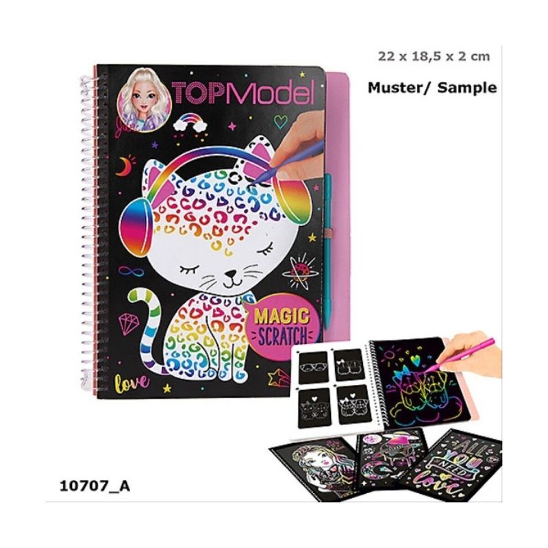 TOP MODEL BY DEPESCHE - Libro Mágico Para Raspar - Una Diversión Creativa!